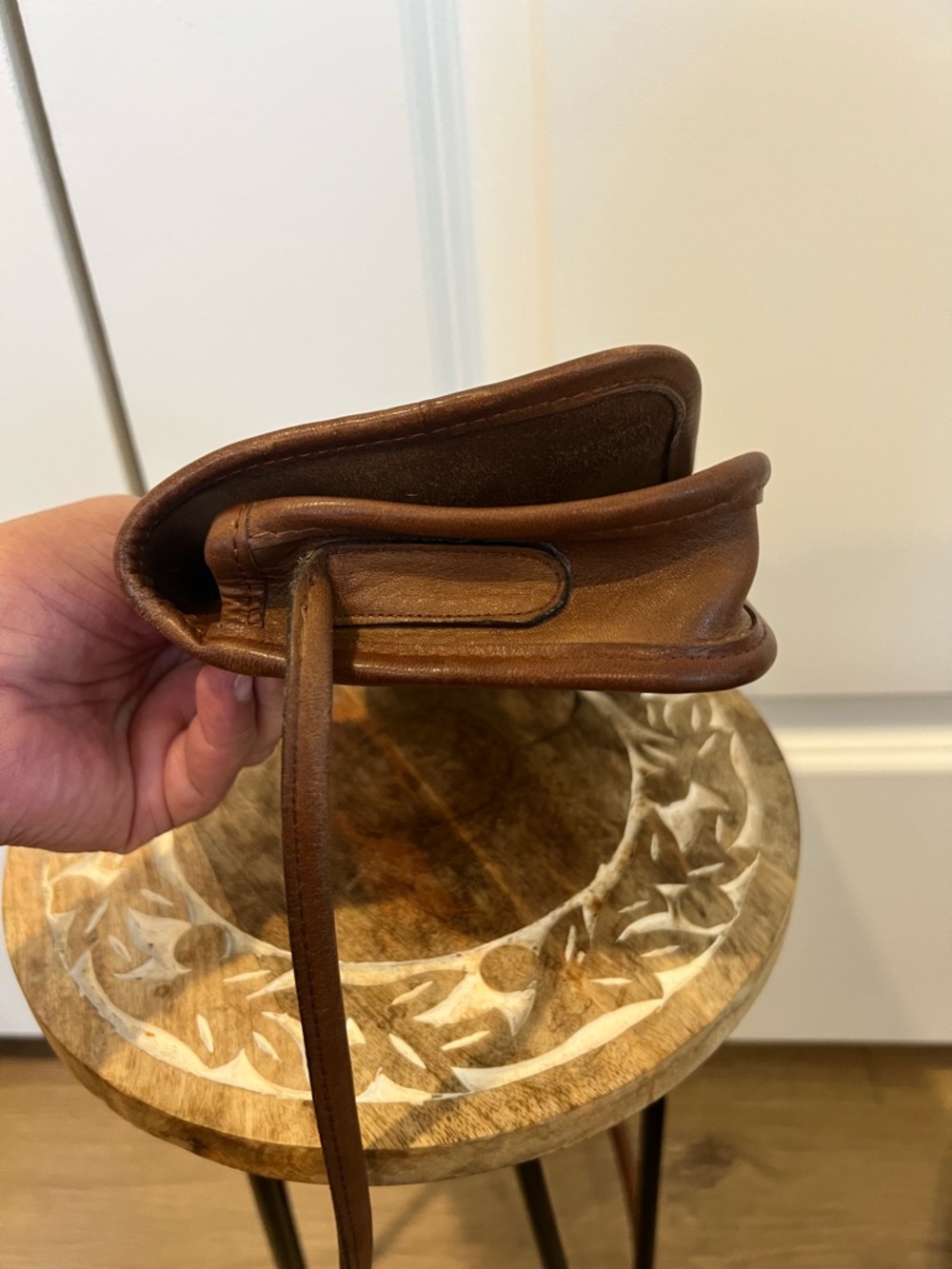 VTG. 70’s Coach NYC  Dinky Penny Classic Brown Leather Crossbody Bag - Picture 14 of 14